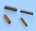 7061 - SMT-Präzisions-Stiftleisten RM 1,27mm, stehend, 1-/2-reihig - Rundstifte 0,43mm
