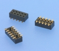 6062 - SMT-Buchsenleisten RM 1,27mm, stehend, 2-reihig - BH 2,3mm, durchsteckbar