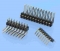 246 / 247 - Stiftleisten RM 2,54mm, steckseitig gewinkelt, 1-/2-reihig