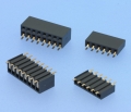 3882 - Abgesetzte SMT-Buchsenleisten RM 2,54mm, seitlich steckbar, 1-/2-reihig
