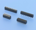 1551C - SMT-Präzisions-Buchsenleisten RM 1,27mm, stehend, 1-/2-reihig