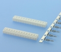 573 - Crimp-Rast-Verbinder RM 2,50mm, gerade, Einlöt-Kontakte