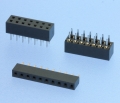 316C - Buchsenleisten RM 2,00mm, gerade, 1-/2-reihig - BH 4,3mm